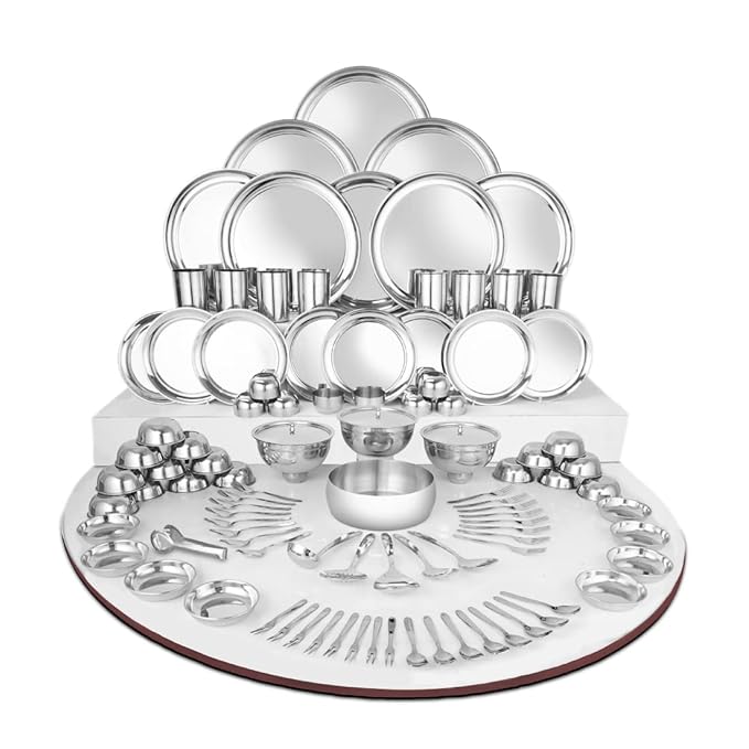 Premium Steel Dinner Set